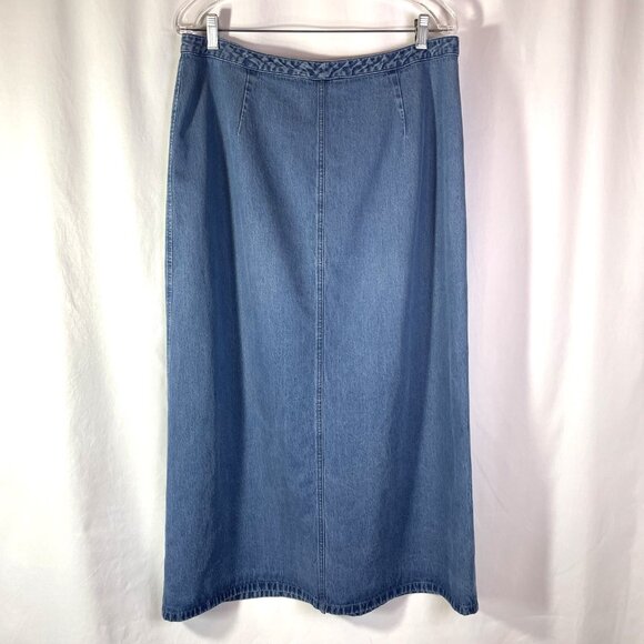 Charter Club Maxi Denim Skirt- Size 16 - Picture 4 of 12